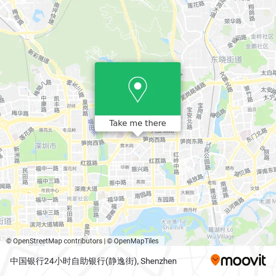 中国银行24小时自助银行(静逸街) map