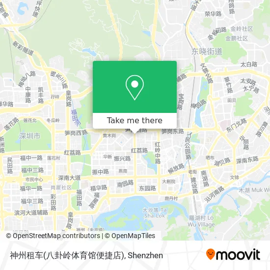 神州租车(八卦岭体育馆便捷店) map