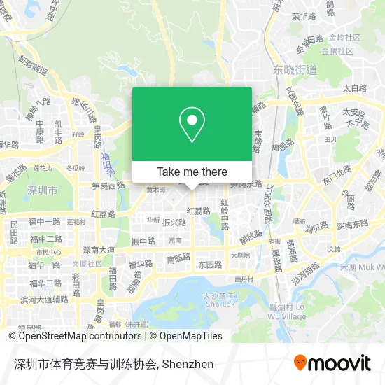 深圳市体育竞赛与训练协会 map