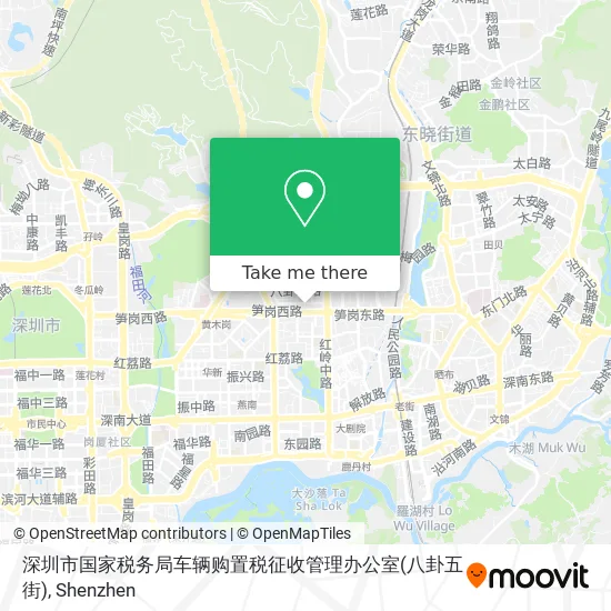 深圳市国家税务局车辆购置税征收管理办公室(八卦五街) map