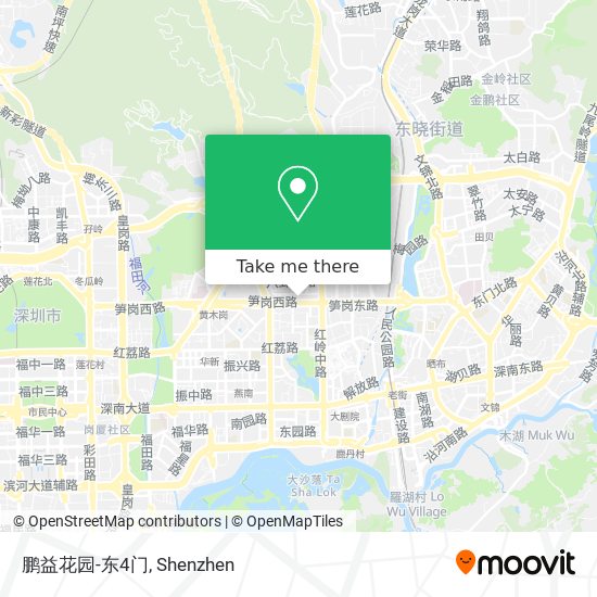 鹏益花园-东4门 map