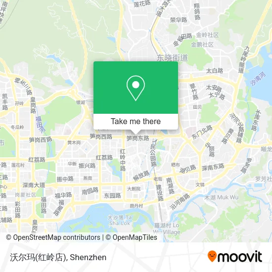 沃尔玛(红岭店) map