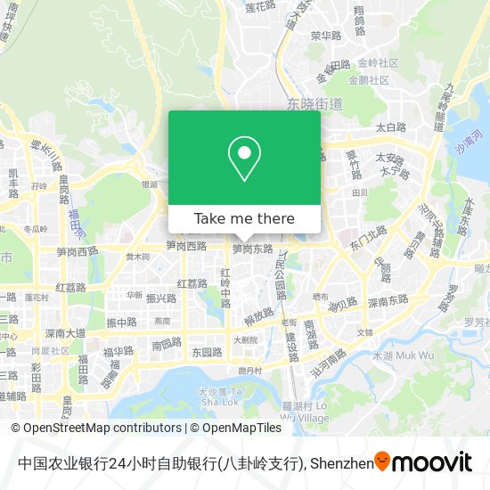 中国农业银行24小时自助银行(八卦岭支行) map