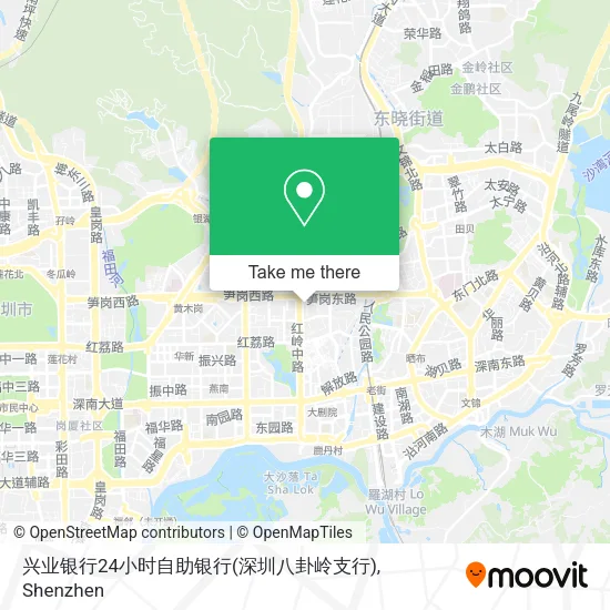 兴业银行24小时自助银行(深圳八卦岭支行) map