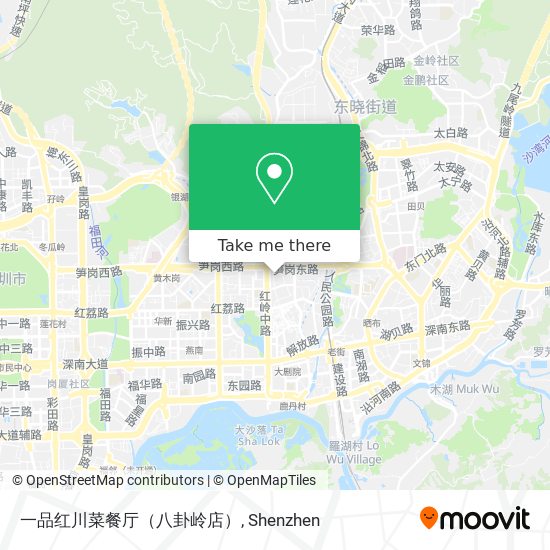一品红川菜餐厅（八卦岭店） map