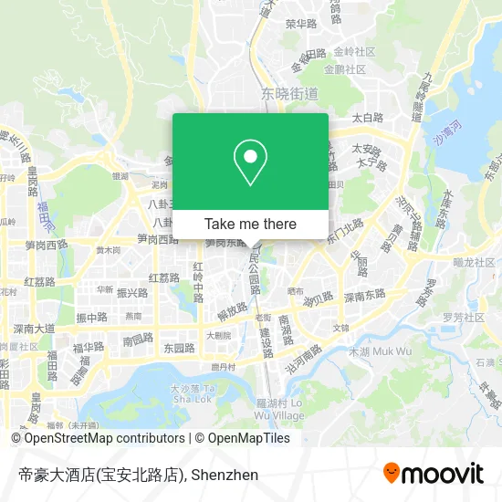 帝豪大酒店(宝安北路店) map