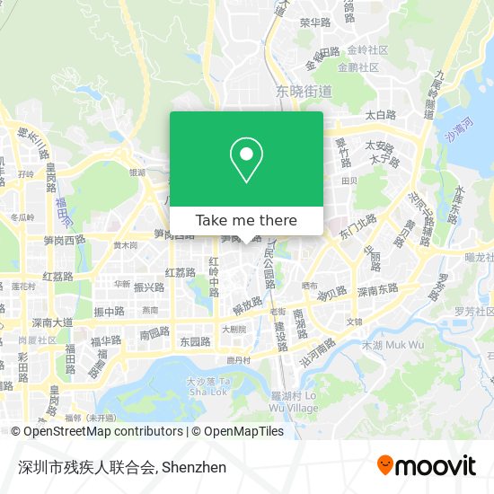 深圳市残疾人联合会 map