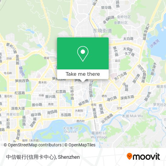 中信银行(信用卡中心) map