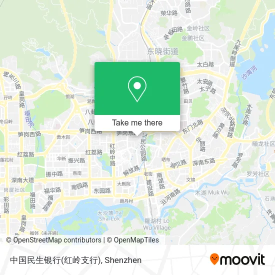 中国民生银行(红岭支行) map
