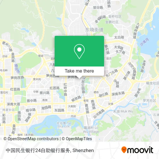 中国民生银行24自助银行服务 map