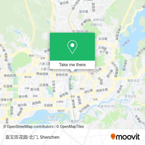 嘉宝田花园-北门 map