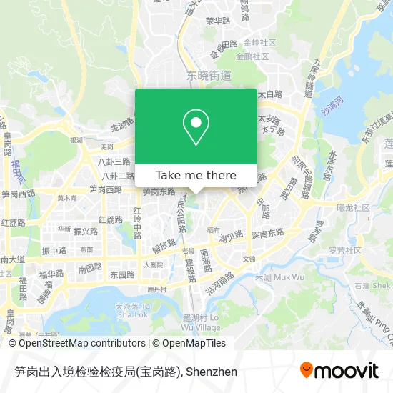 笋岗出入境检验检疫局(宝岗路) map