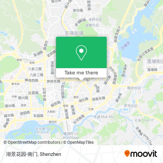 湖景花园-南门 map