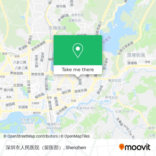 深圳市人民医院（留医部） map