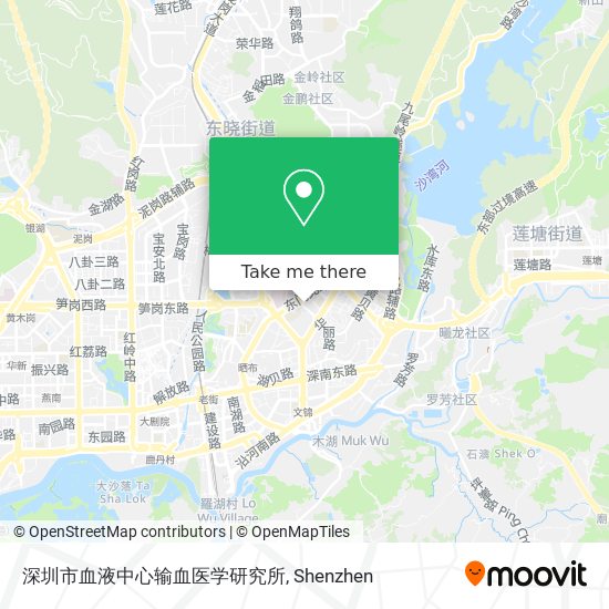 深圳市血液中心输血医学研究所 map