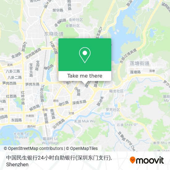 中国民生银行24小时自助银行(深圳东门支行) map