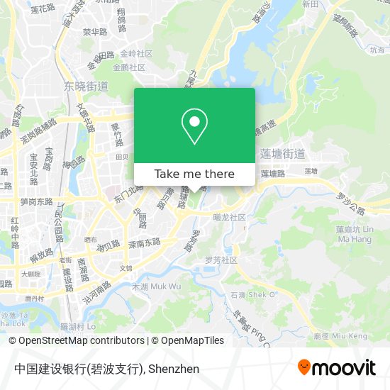 中国建设银行(碧波支行) map