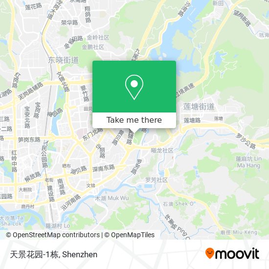 天景花园-1栋 map