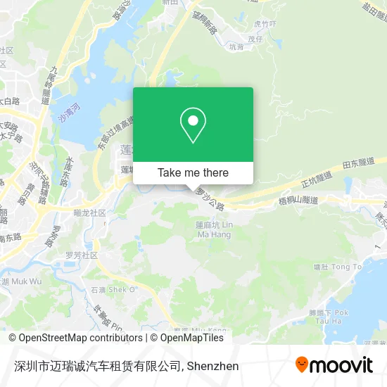 深圳市迈瑞诚汽车租赁有限公司 map