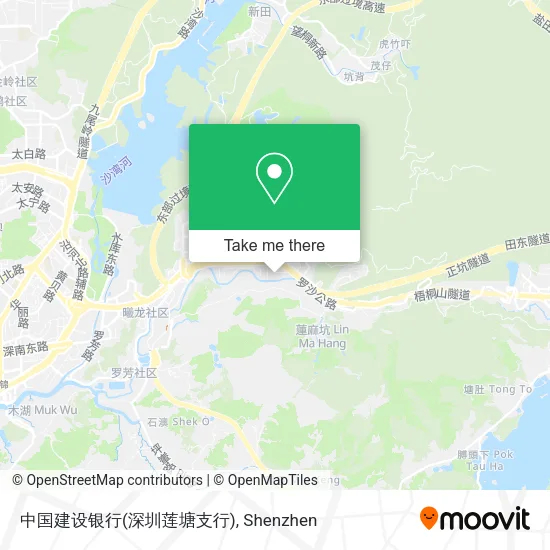 中国建设银行(深圳莲塘支行) map