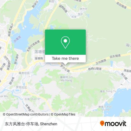 东方凤雅台-停车场 map
