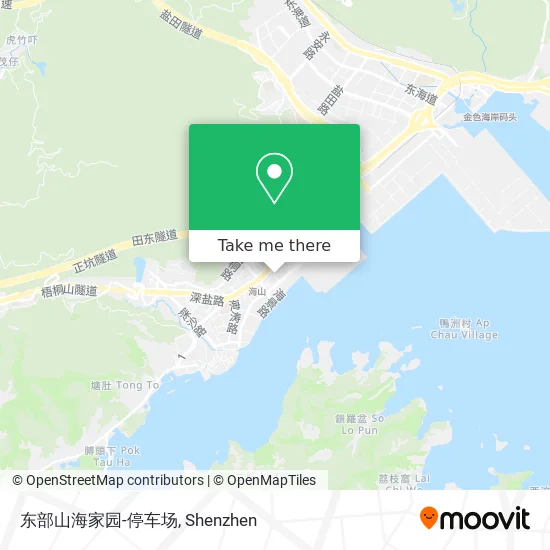 东部山海家园-停车场 map