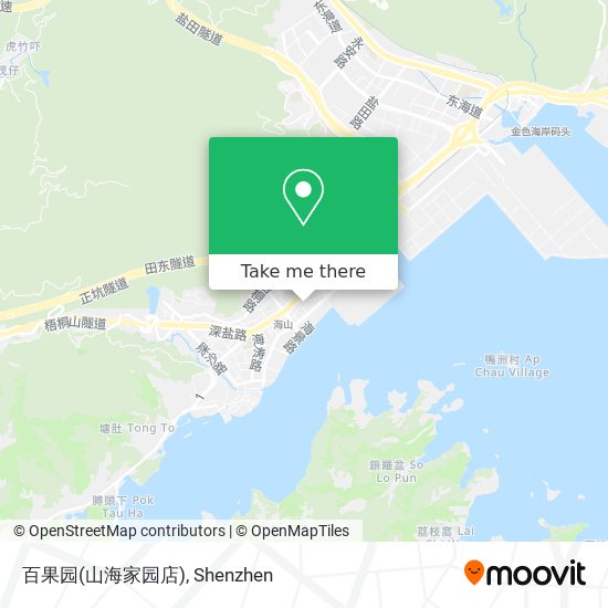 百果园(山海家园店) map