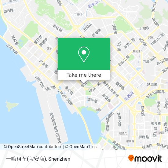 一嗨租车(宝安店) map