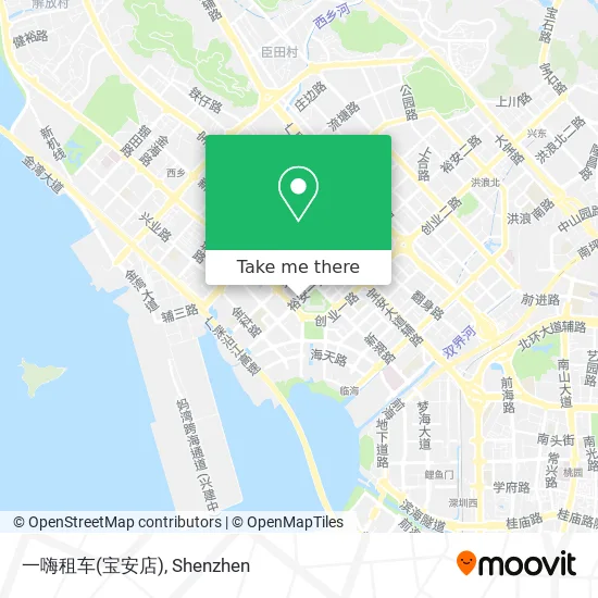 一嗨租车(宝安店) map