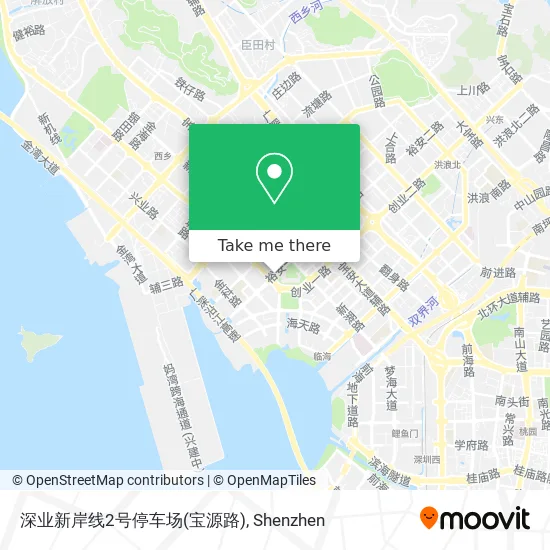 深业新岸线2号停车场(宝源路) map