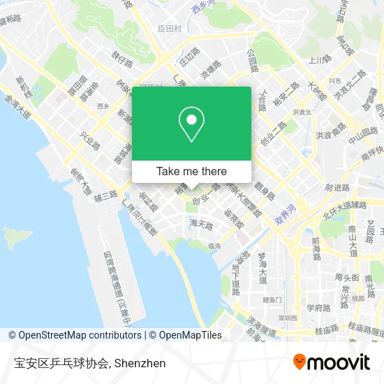 宝安区乒乓球协会 map
