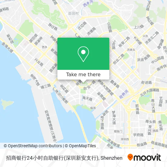 招商银行24小时自助银行(深圳新安支行) map