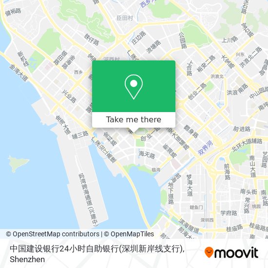 中国建设银行24小时自助银行(深圳新岸线支行) map