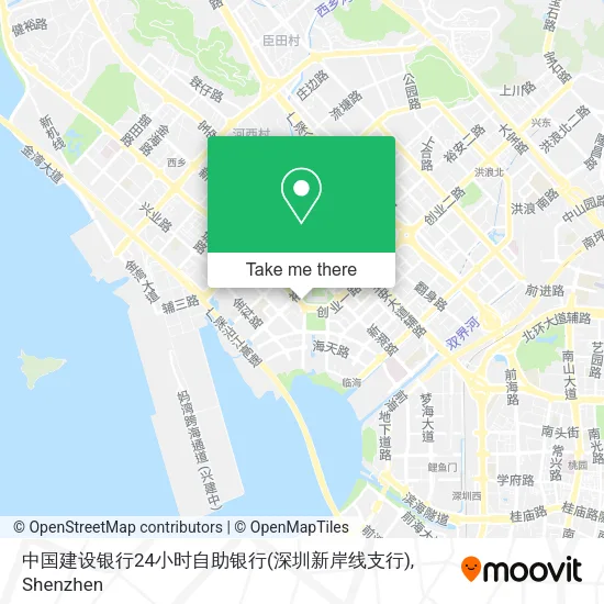 中国建设银行24小时自助银行(深圳新岸线支行) map