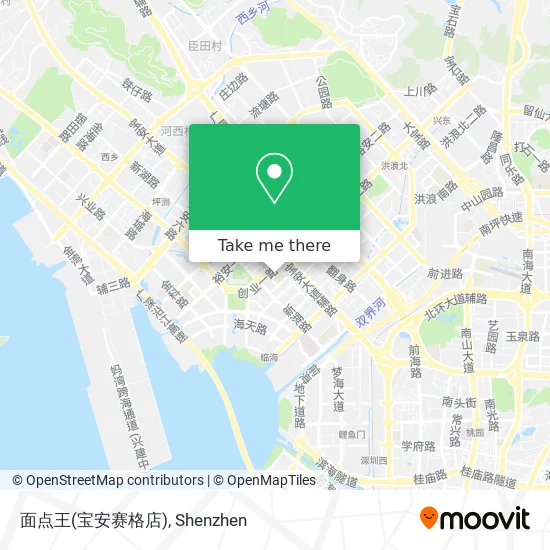 面点王(宝安赛格店) map