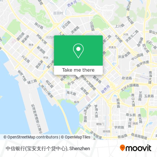 中信银行(宝安支行个贷中心) map