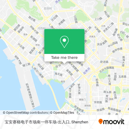 宝安赛格电子市场南一停车场-出入口 map