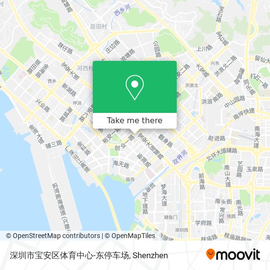 深圳市宝安区体育中心-东停车场 map