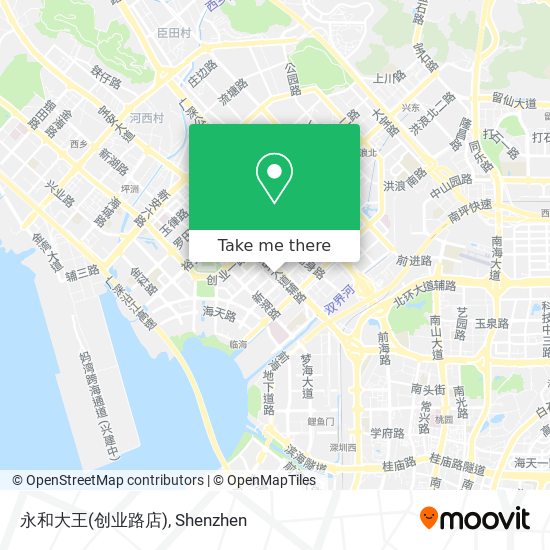 永和大王(创业路店) map