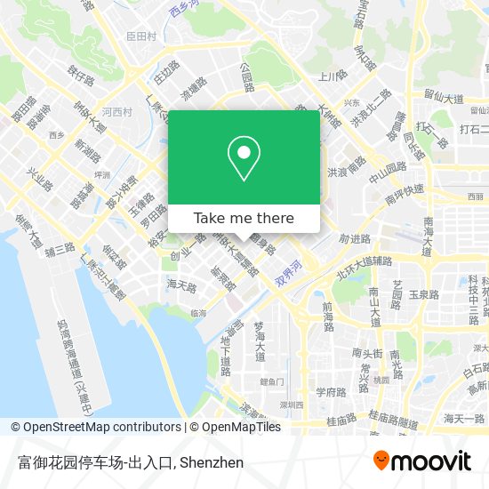 富御花园停车场-出入口 map