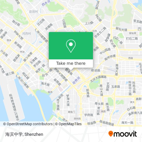 海滨中学 map