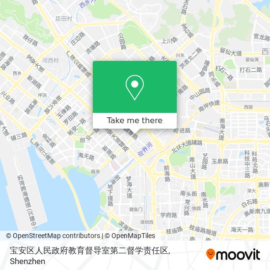宝安区人民政府教育督导室第二督学责任区 map