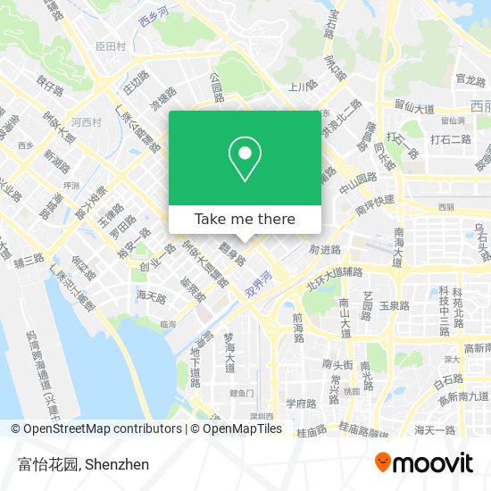 富怡花园 map