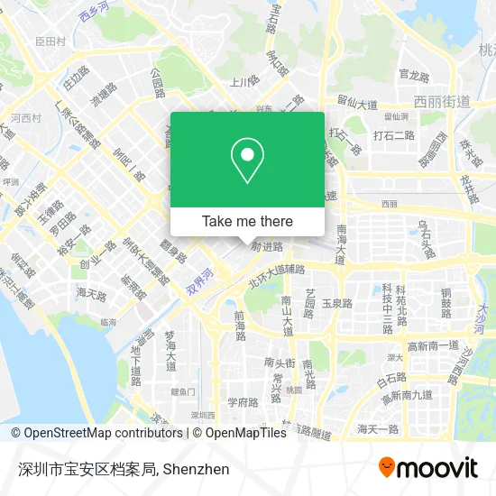 深圳市宝安区档案局 map