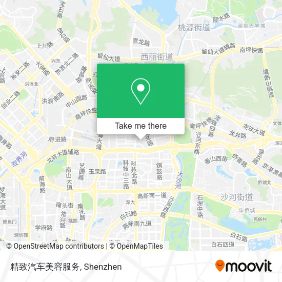 精致汽车美容服务 map