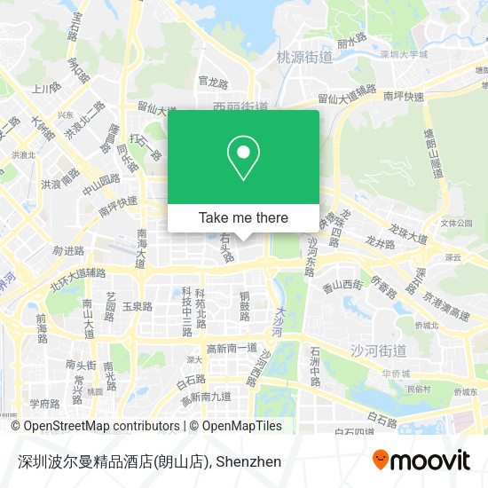 深圳波尔曼精品酒店(朗山店) map