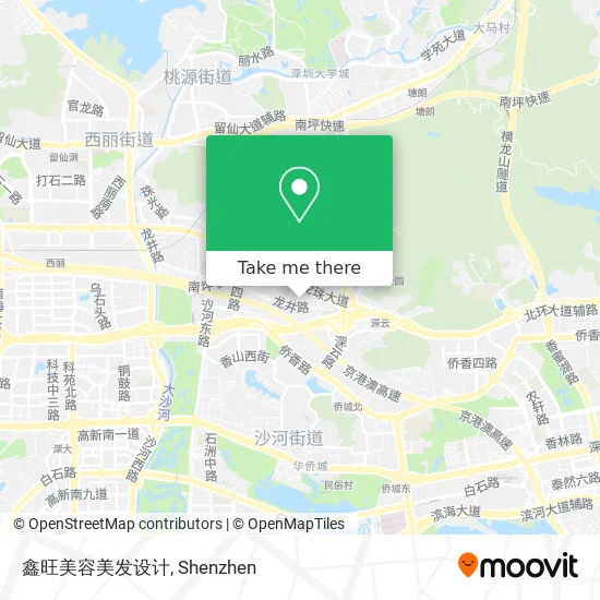 鑫旺美容美发设计 map