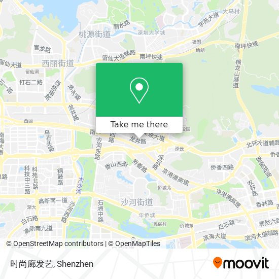 时尚廊发艺 map