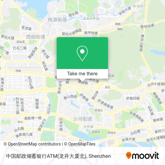 中国邮政储蓄银行ATM(龙井大厦北) map