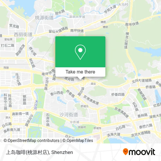 上岛咖啡(桃源村店) map